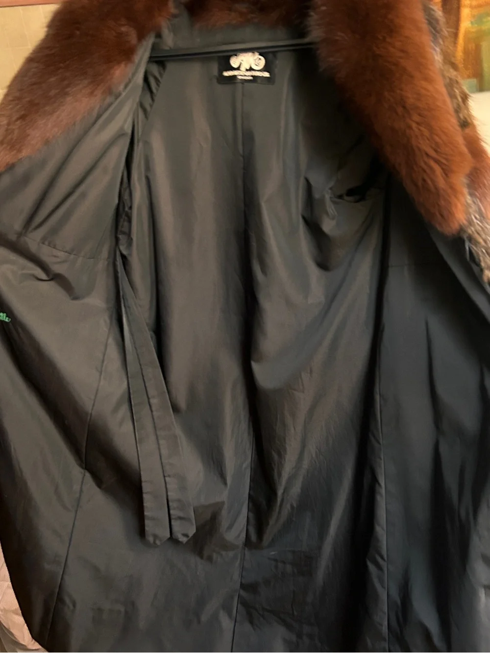 Fur Coat Vintage Long Hair Beaver Fox Shawl Collar Après Ski 80s Glam Plush Shag